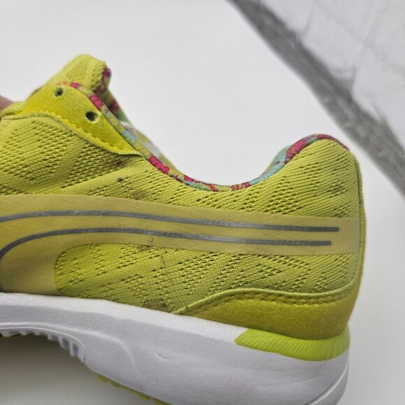 Puma Narita Running Shoe Neon Yellow Womens 9.5 - Picture 10 of 10